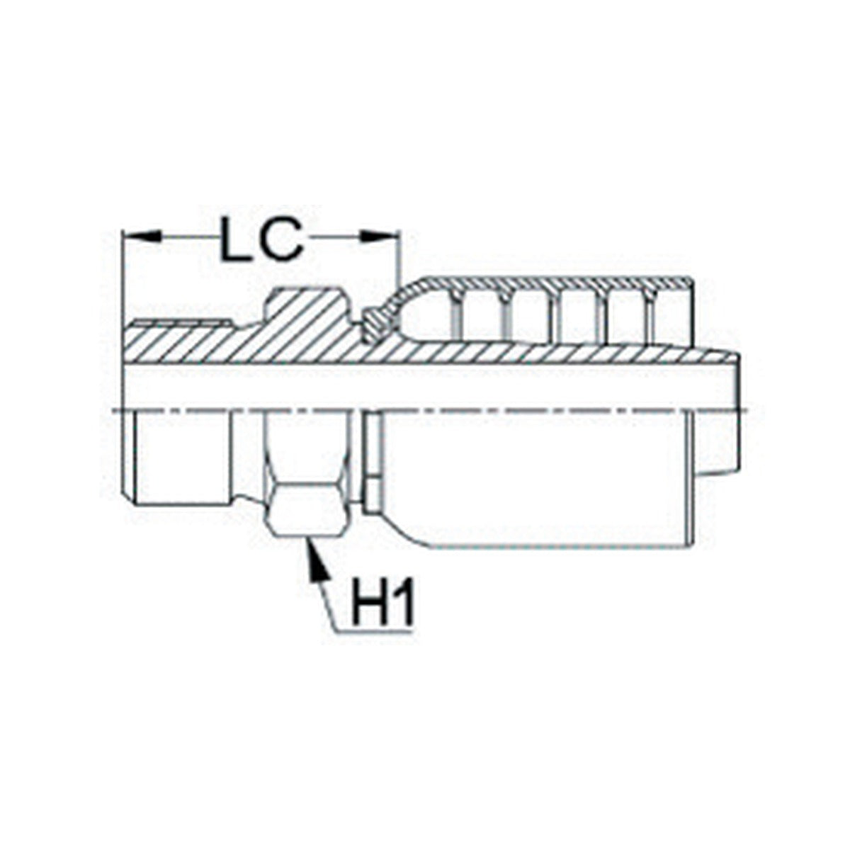 BSPP K SERIES | Flat Face Straight - PRODUCT IMAGE