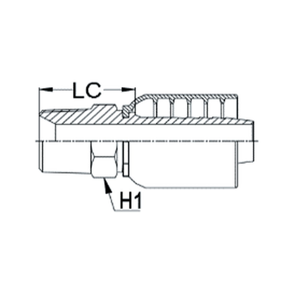 BSPT K SERIES | Taper Male Straight - PRODUCT IMAGE