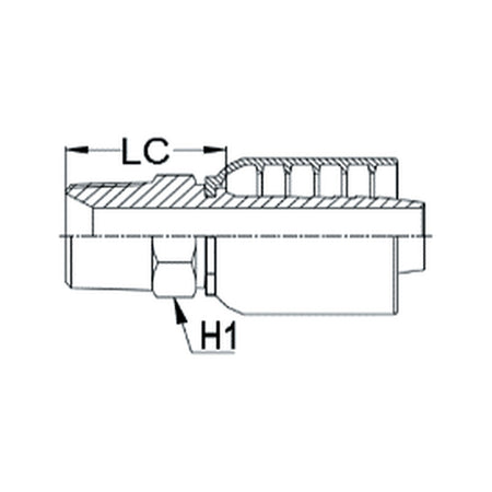 BSPT K SERIES | Taper Male Straight - PRODUCT IMAGE