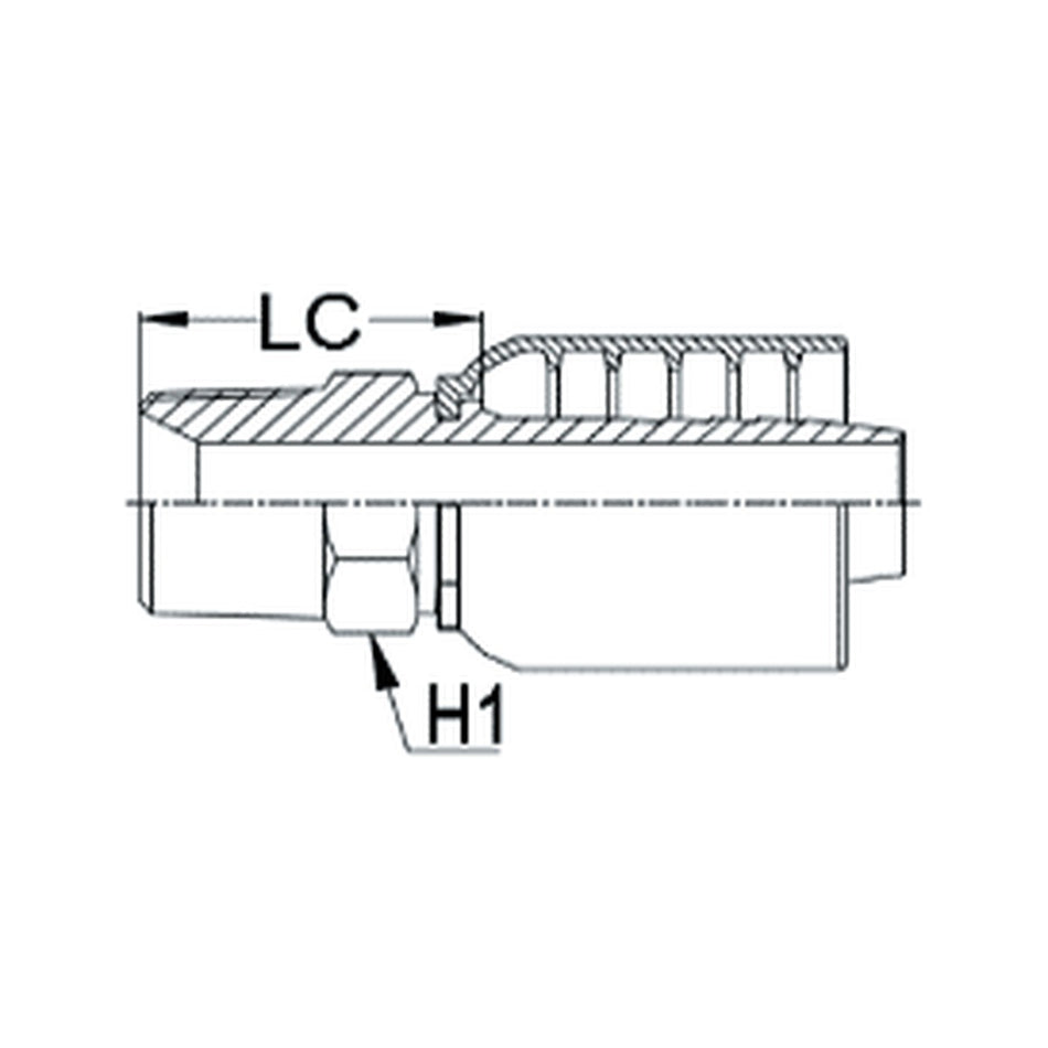 BSPT K SERIES | Taper Male Straight - PRODUCT IMAGE