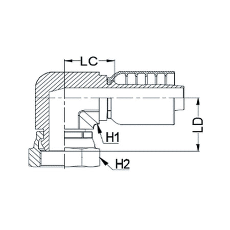 BSPP K SERIES | Female 90¡ Compact - PRODUCT IMAGE