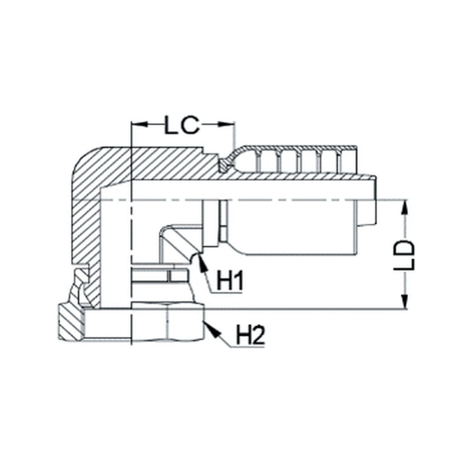 BSPP K SERIES | Female 90¡ Compact - PRODUCT IMAGE