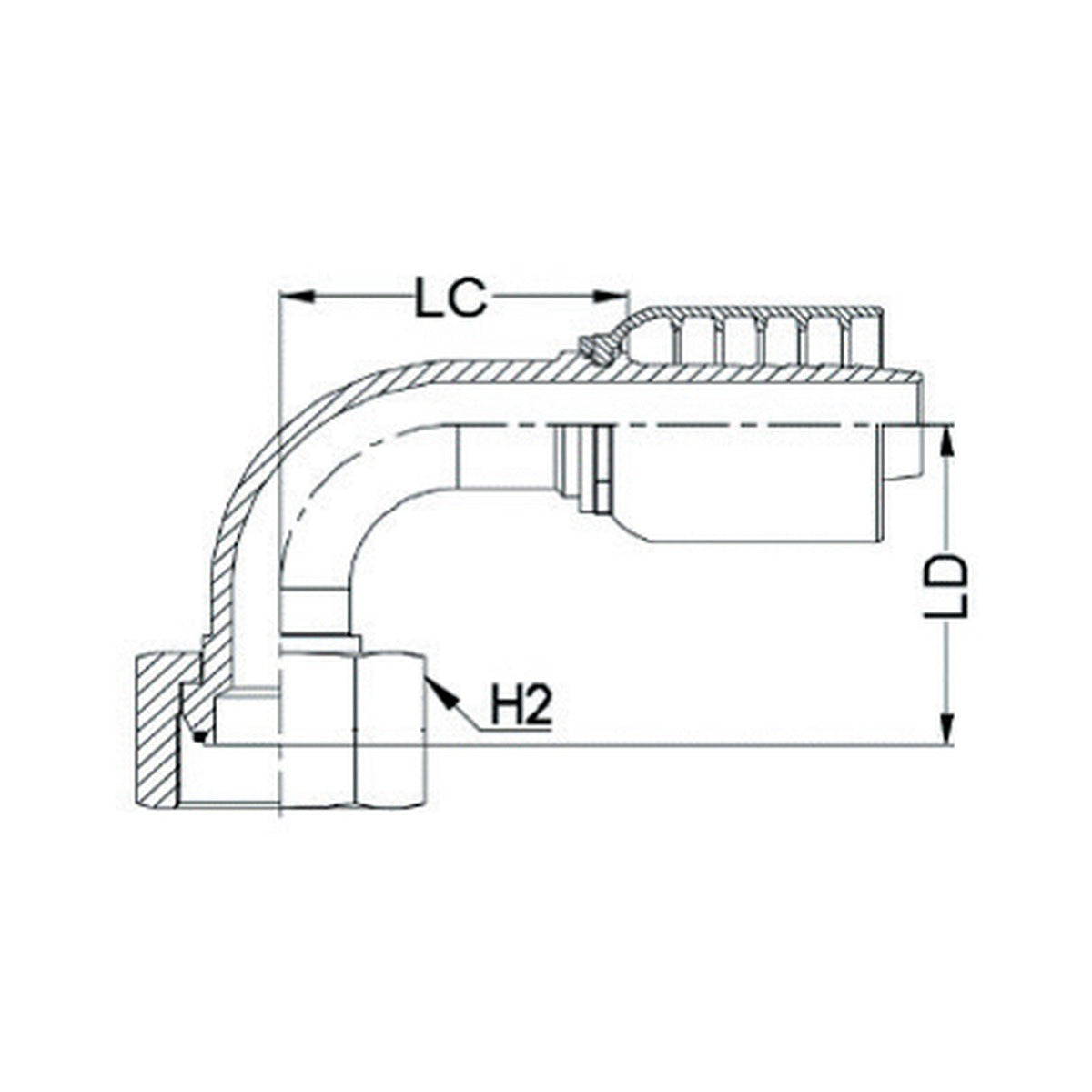BSPP K SERIES | Female 90¡ Swept - PRODUCT IMAGE