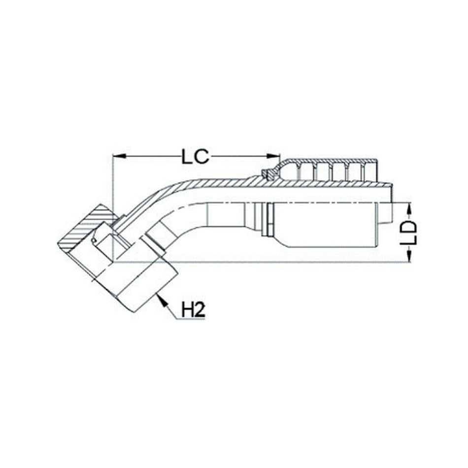 BSPP K SERIES | Female 45¡ Swept - PRODUCT IMAGE