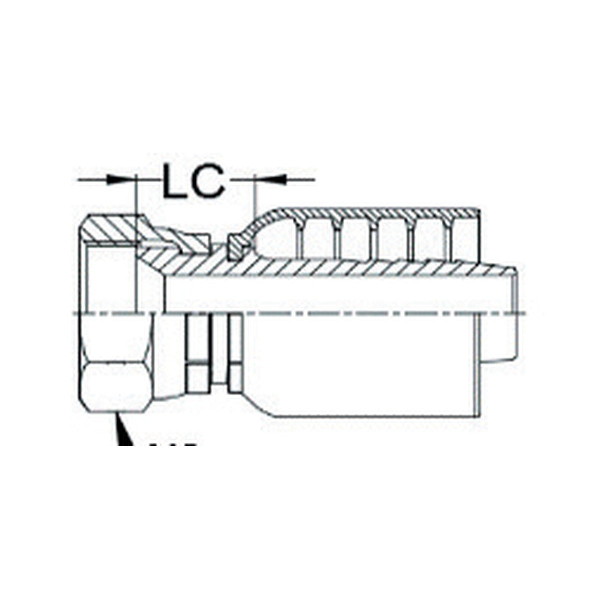 JIC K SERIES | Female Straight - PRODUCT IMAGE