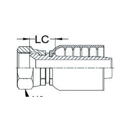 JIC K SERIES | Female Straight - PRODUCT IMAGE