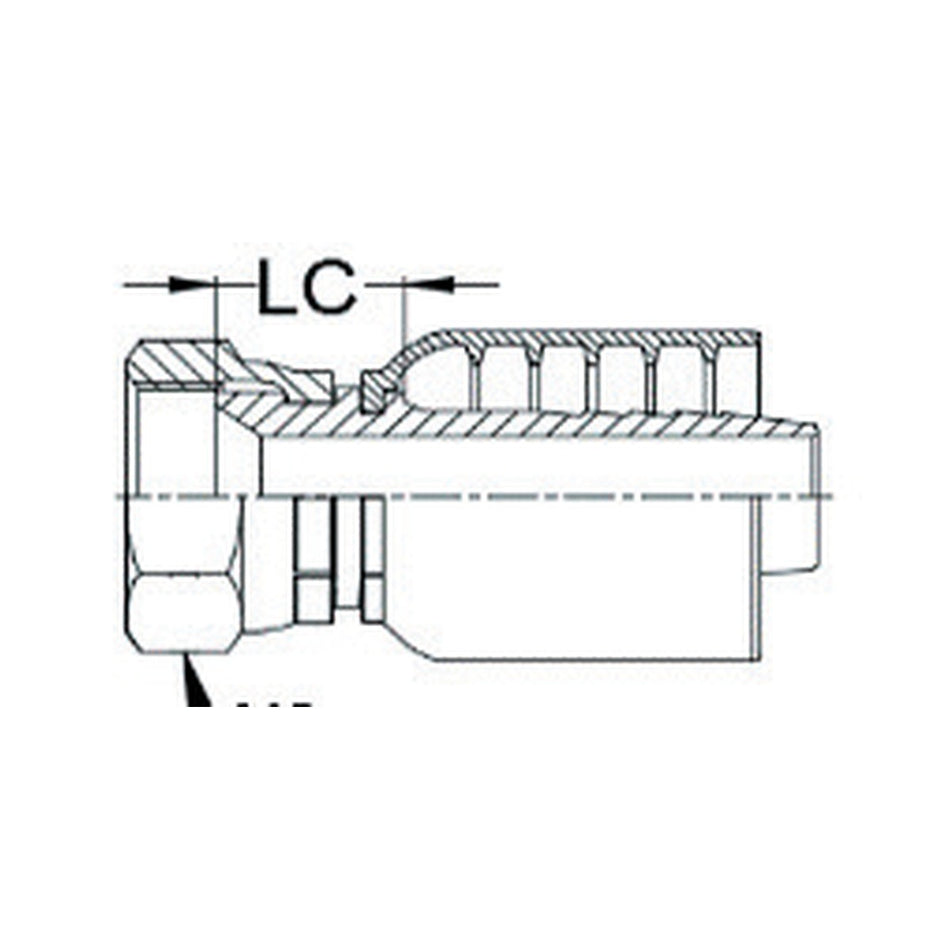 JIC K SERIES | Female Straight - PRODUCT IMAGE