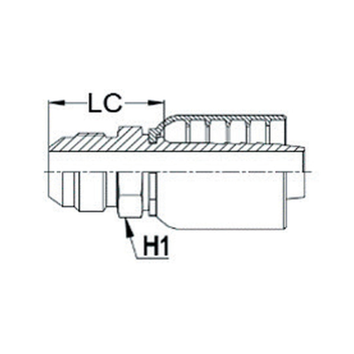 JIC K SERIES | Male Straight - PRODUCT IMAGE