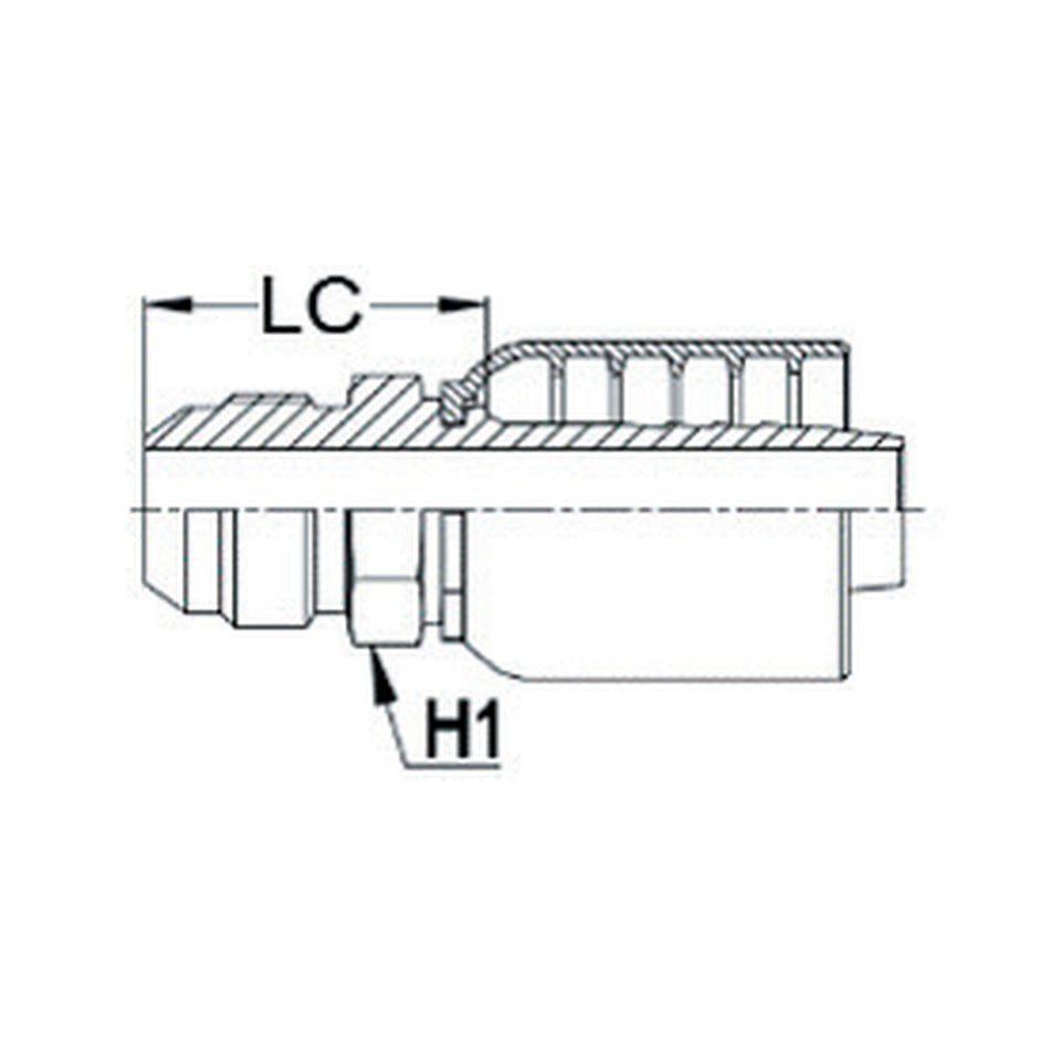 JIC K SERIES | Male Straight - PRODUCT IMAGE