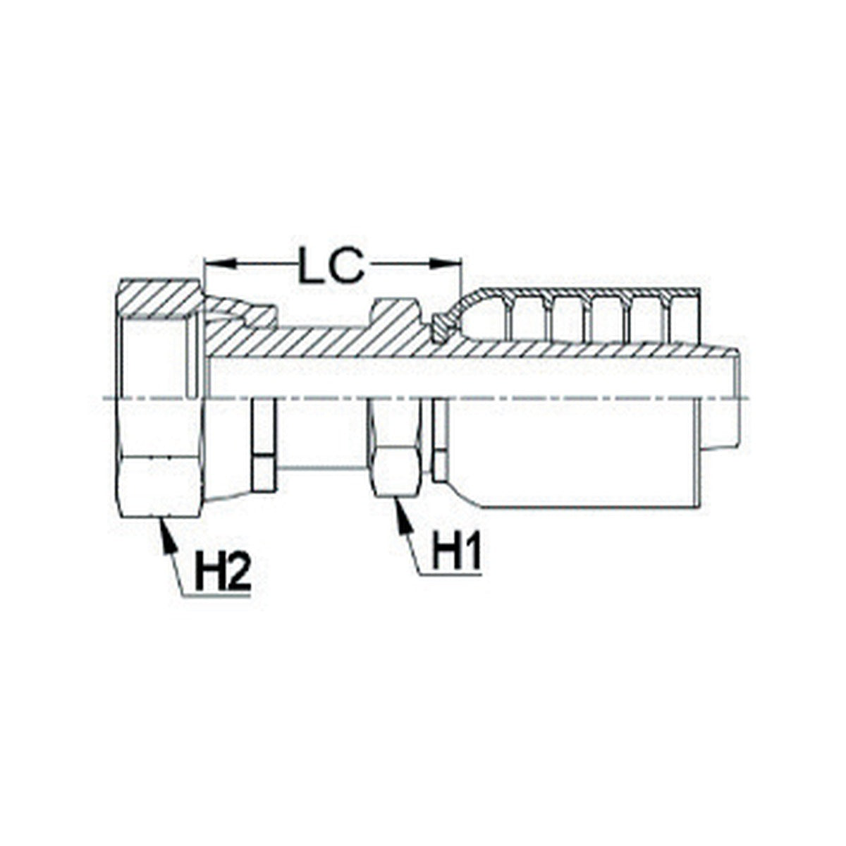 ORFS K SERIES | Female Straight - PRODUCT IMAGE