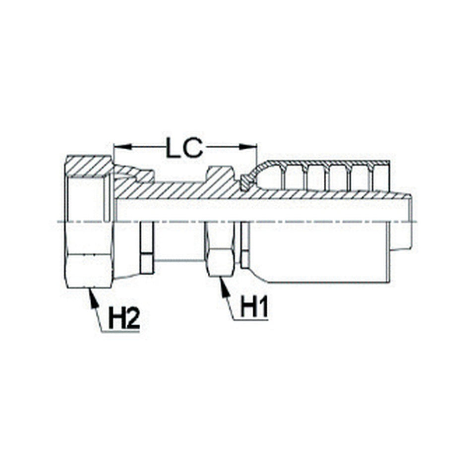 ORFS K SERIES | Female Straight - PRODUCT IMAGE