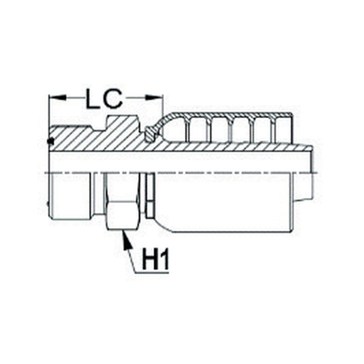 ORFS K SERIES | Male Straight - PRODUCT IMAGE