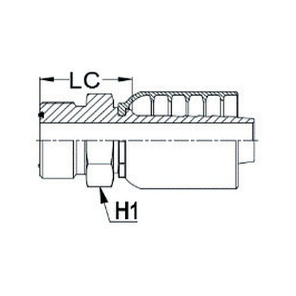 ORFS K SERIES | Male Straight - PRODUCT IMAGE