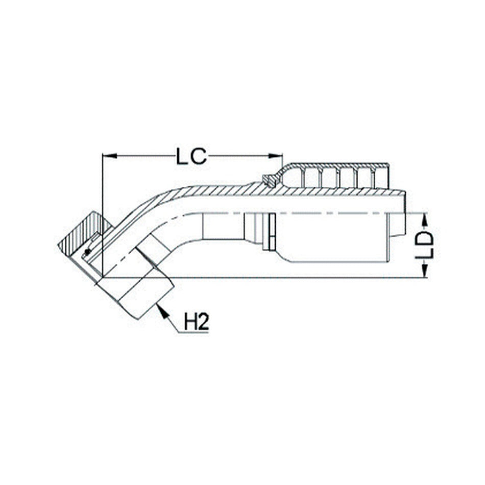 DKOL K SERIES | Female 45¡ Swept - PRODUCT IMAGE
