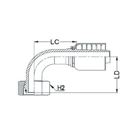 DKOL K SERIES | Female 90¡ Swept - PRODUCT IMAGE