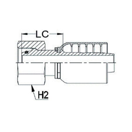 DKOS K SERIES | Female Straight - PRODUCT IMAGE