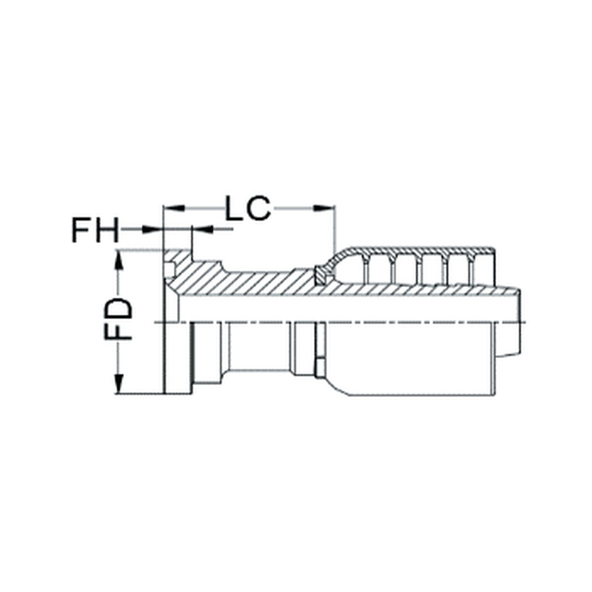 SAE CODE 61 K SERIES | Straight - PRODUCT IMAGE