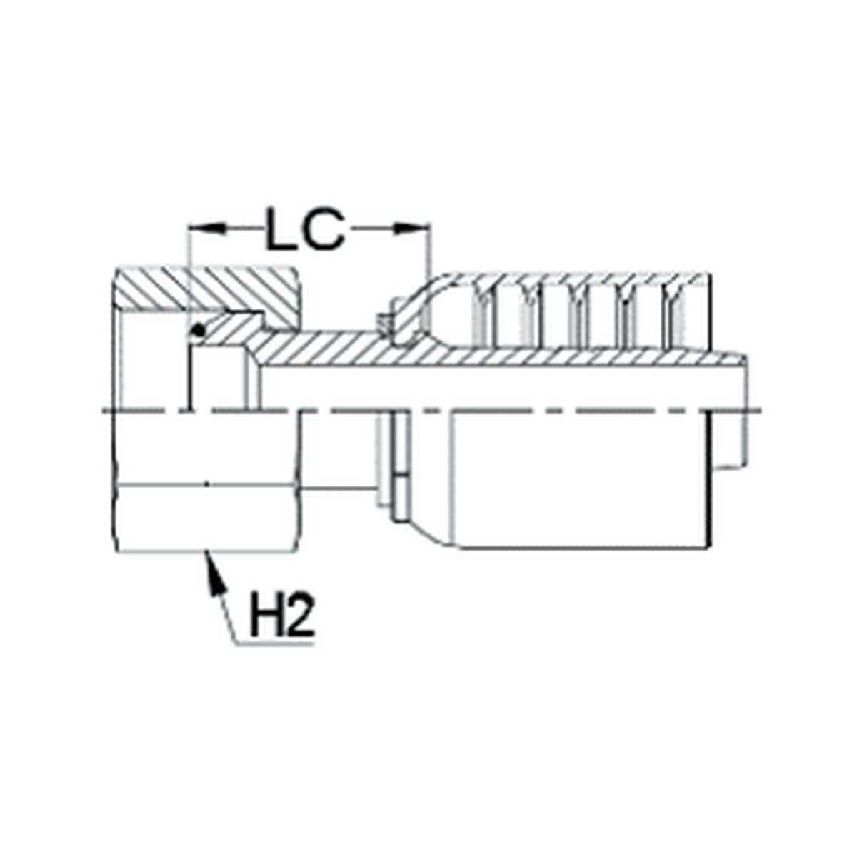 BSPP J SERIES (HIGH PRESSURE) | Female Straight - PRODUCT IMAGE