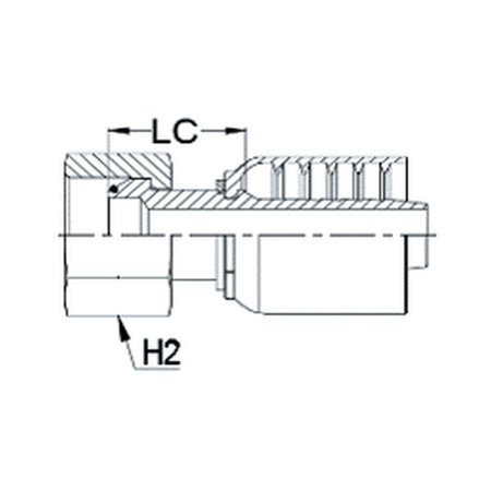 BSPP J SERIES (HIGH PRESSURE) | Female Straight - PRODUCT IMAGE