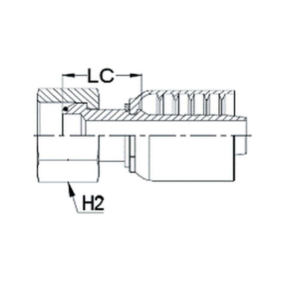 BSPP J SERIES (HIGH PRESSURE) | Female Straight - PRODUCT IMAGE