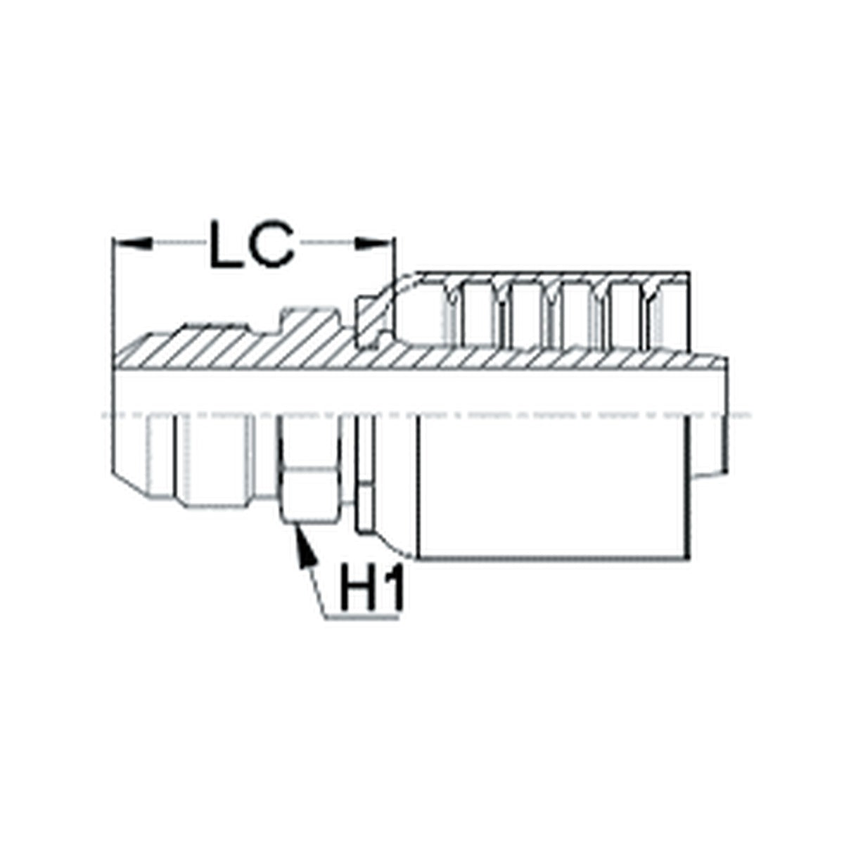 JIC J SERIES (HIGH PRESSURE) | Male Straight - PRODUCT IMAGE