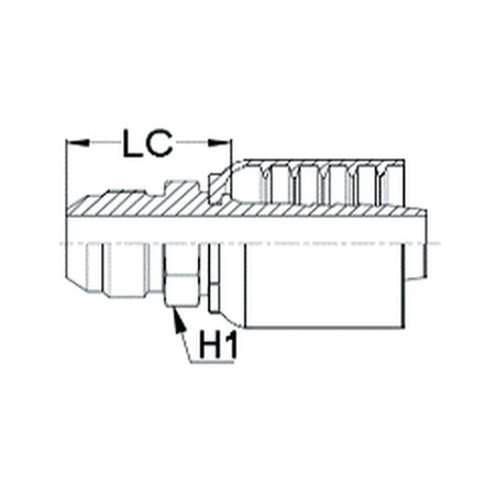 JIC J SERIES (HIGH PRESSURE) | Male Straight - PRODUCT IMAGE