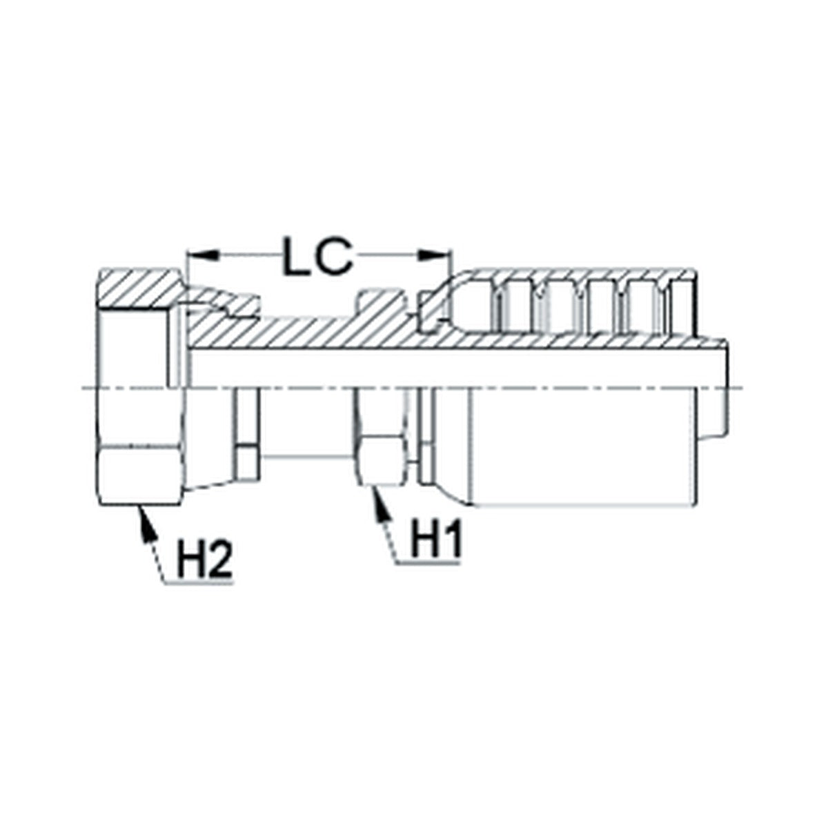 ORFS J SERIES (HIGH PRESSURE) | Female Straight - PRODUCT IMAGE