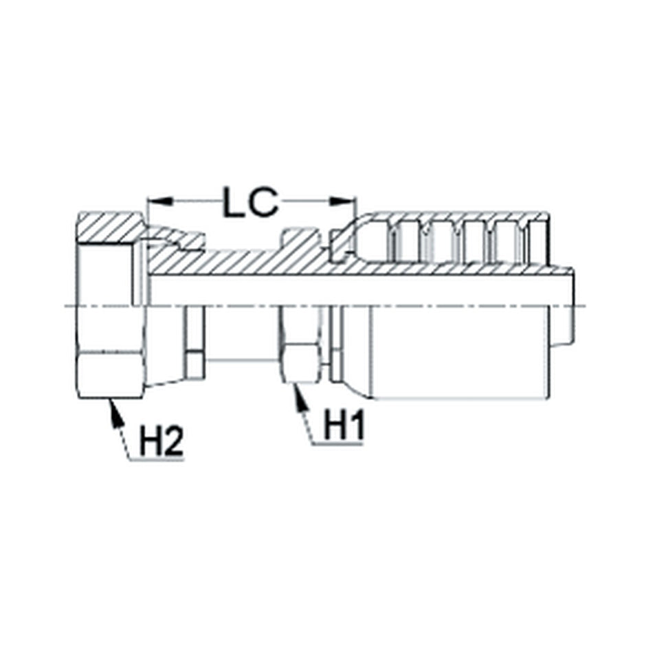 ORFS J SERIES (HIGH PRESSURE) | Female Straight - PRODUCT IMAGE