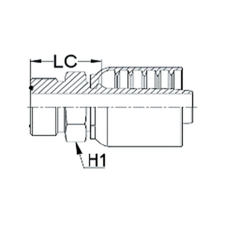 ORFS J SERIES (HIGH PRESSURE) | Male Straight - PRODUCT IMAGE