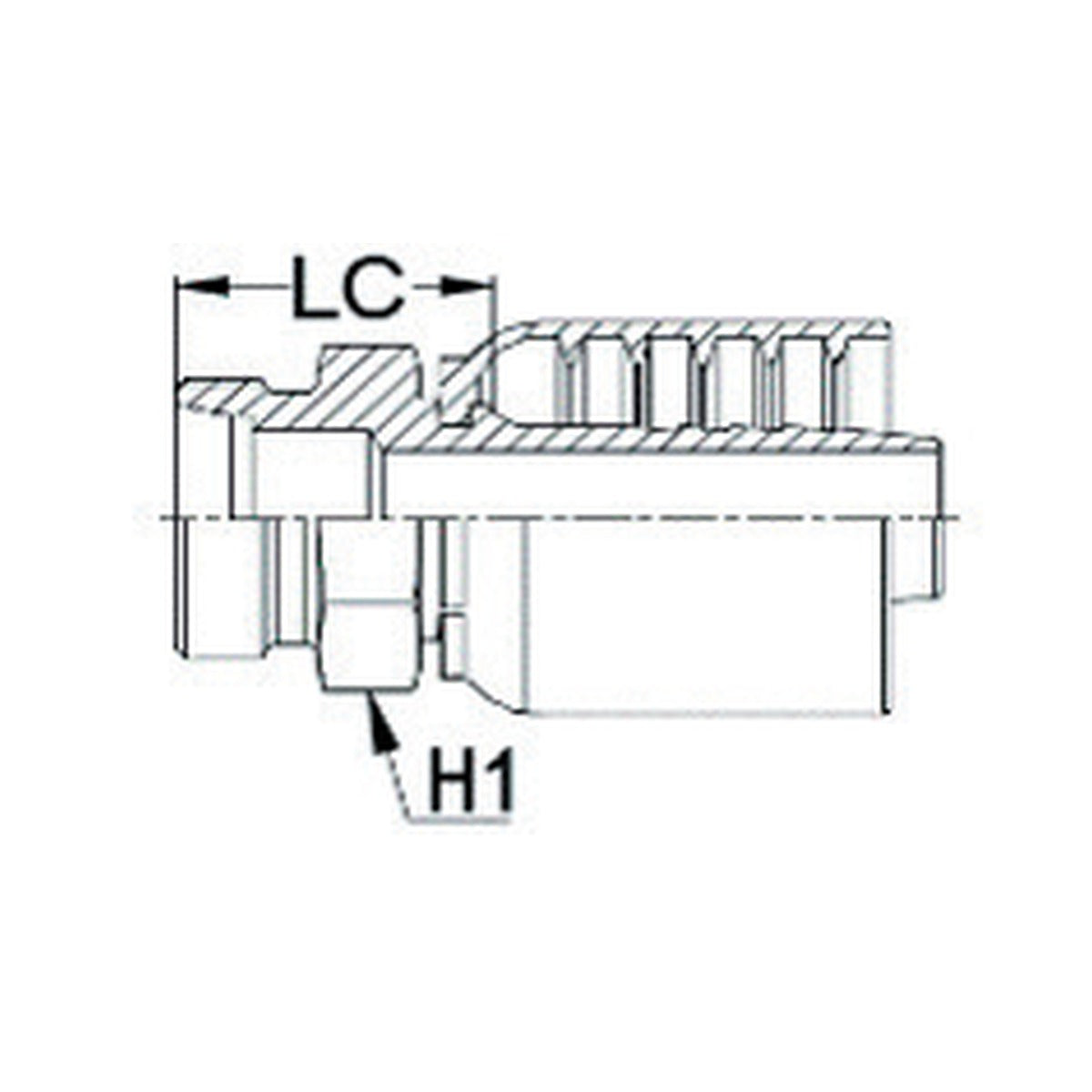 DKOL J SERIES (HIGH PRESSURE) | Male Straight - PRODUCT IMAGE