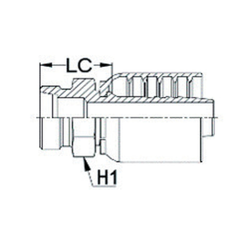 DKOL J SERIES (HIGH PRESSURE) | Male Straight - PRODUCT IMAGE