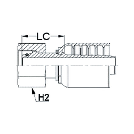 DKOS J SERIES (HIGH PRESSURE) | Female Straight - PRODUCT IMAGE