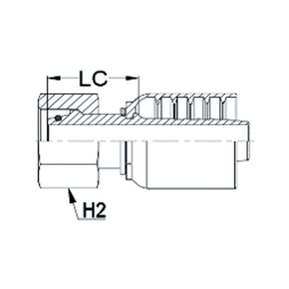 DKOS J SERIES (HIGH PRESSURE) | Female Straight - PRODUCT IMAGE