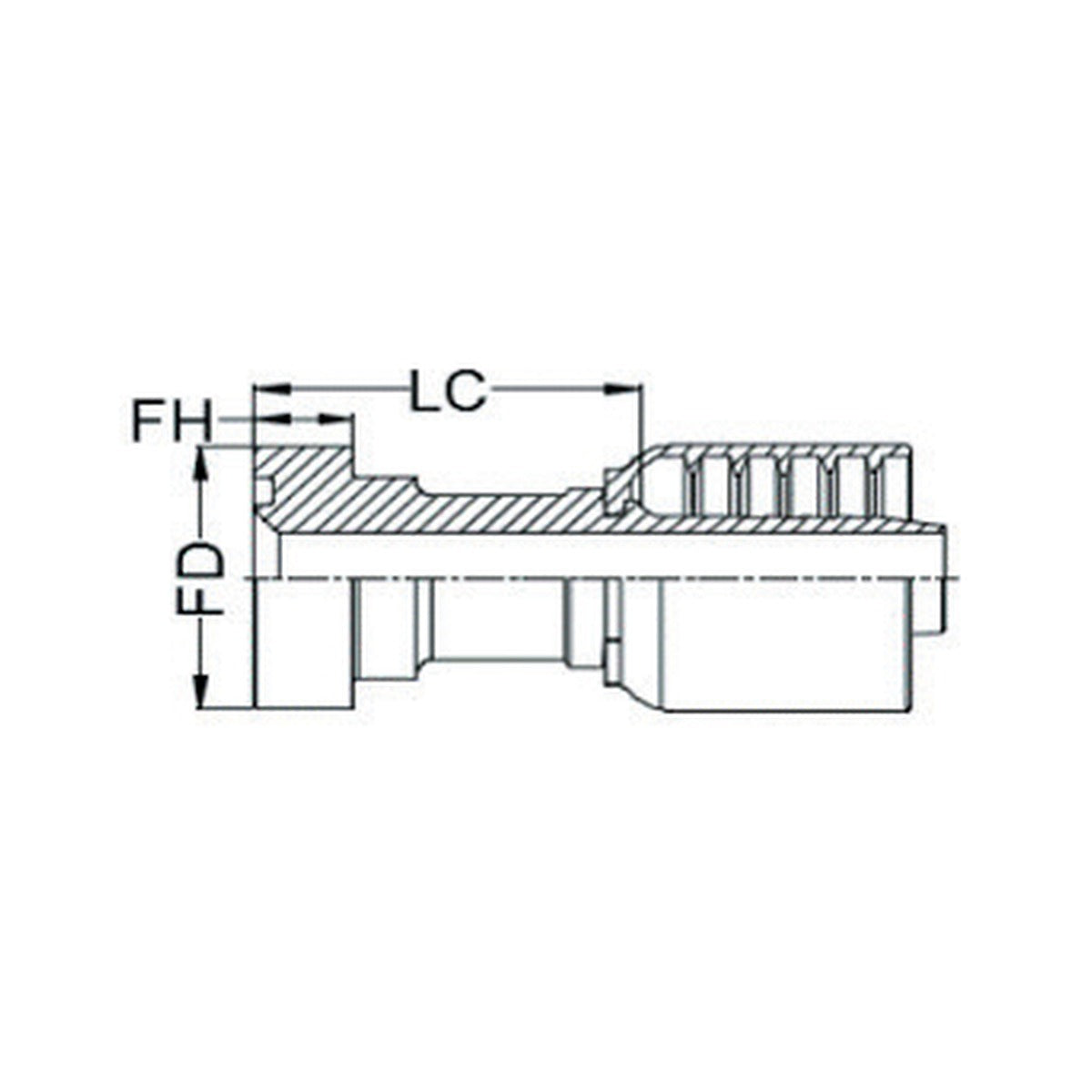 SAE CODE 62 J SERIES (HIGH PRESSURE) | Straight - PRODUCT IMAGE