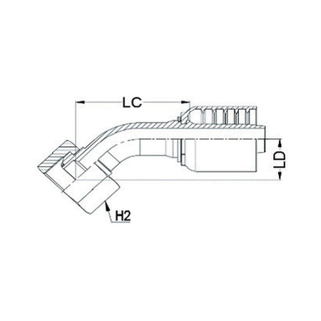 BSPP N SERIES (HIGH PRESSURE) | Female 45¡ - PRODUCT IMAGE