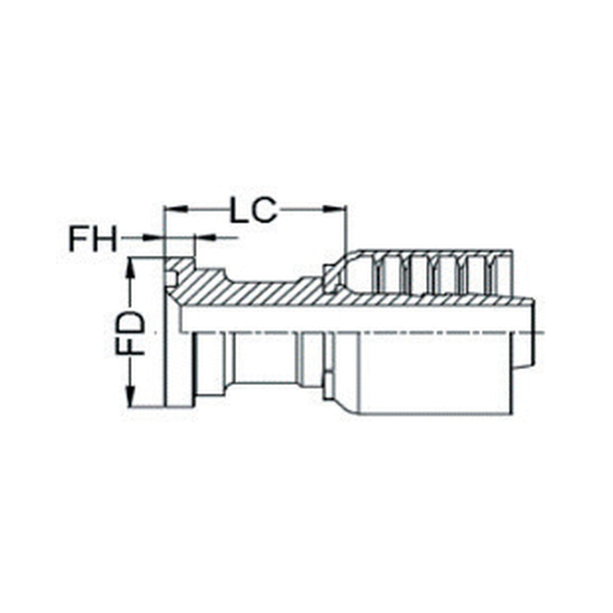 SAE CODE 61 N SERIES (HIGH PRESSURE) | Straight - PRODUCT IMAGE