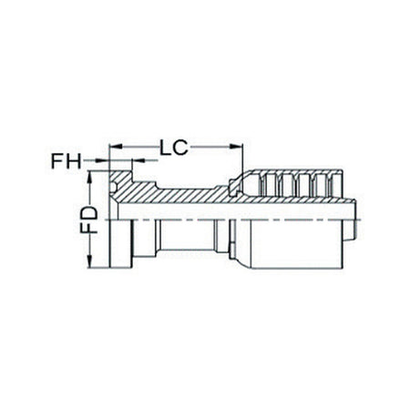 SAE CODE 62 N SERIES (HIGH PRESSURE) | Straight - PRODUCT IMAGE