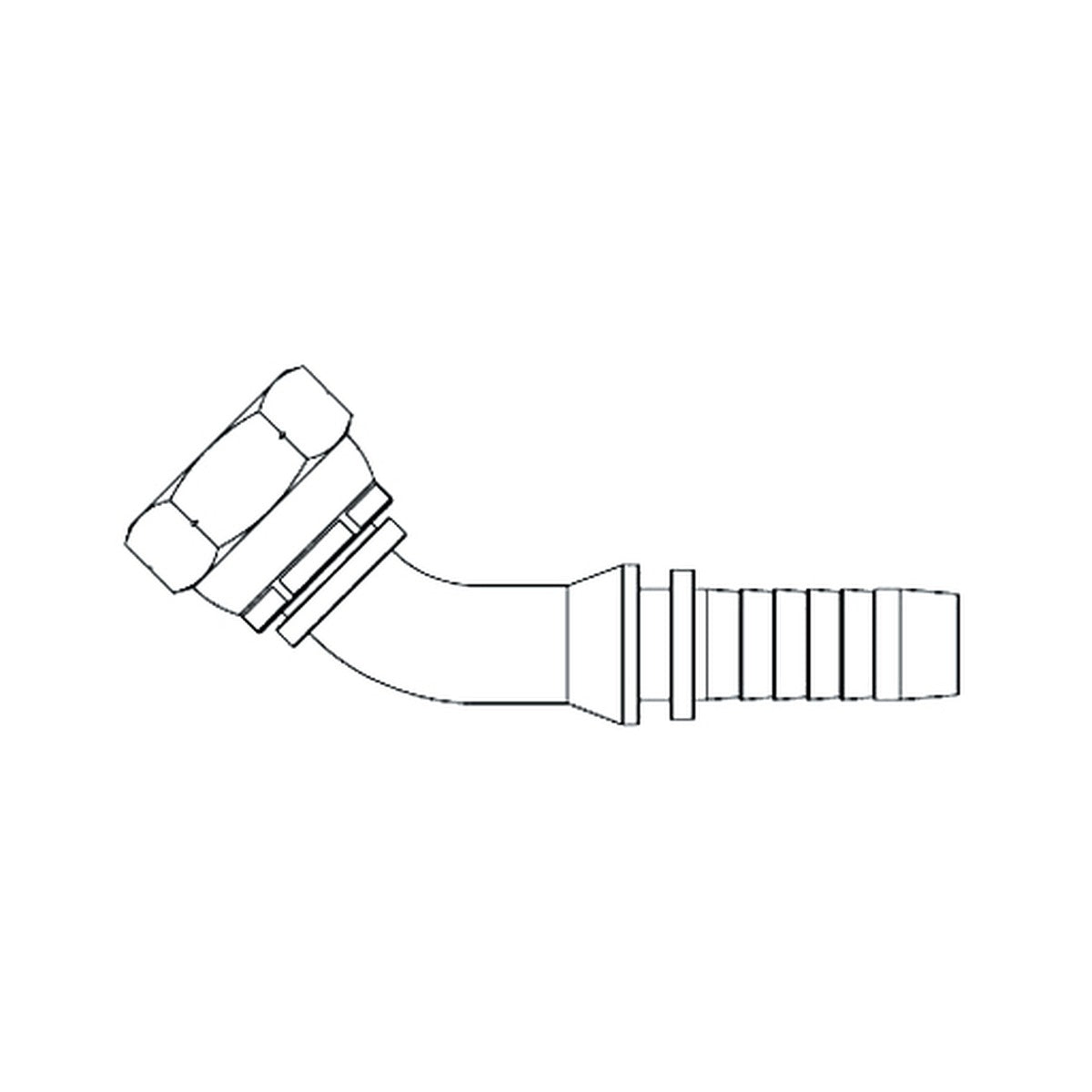 DKOS S SERIES | Female 45¡ Swept - PRODUCT IMAGE