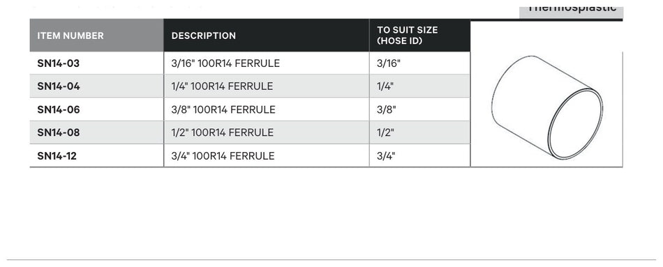 FERRULE | Smooth Bore - TECHNICAL DETAILS