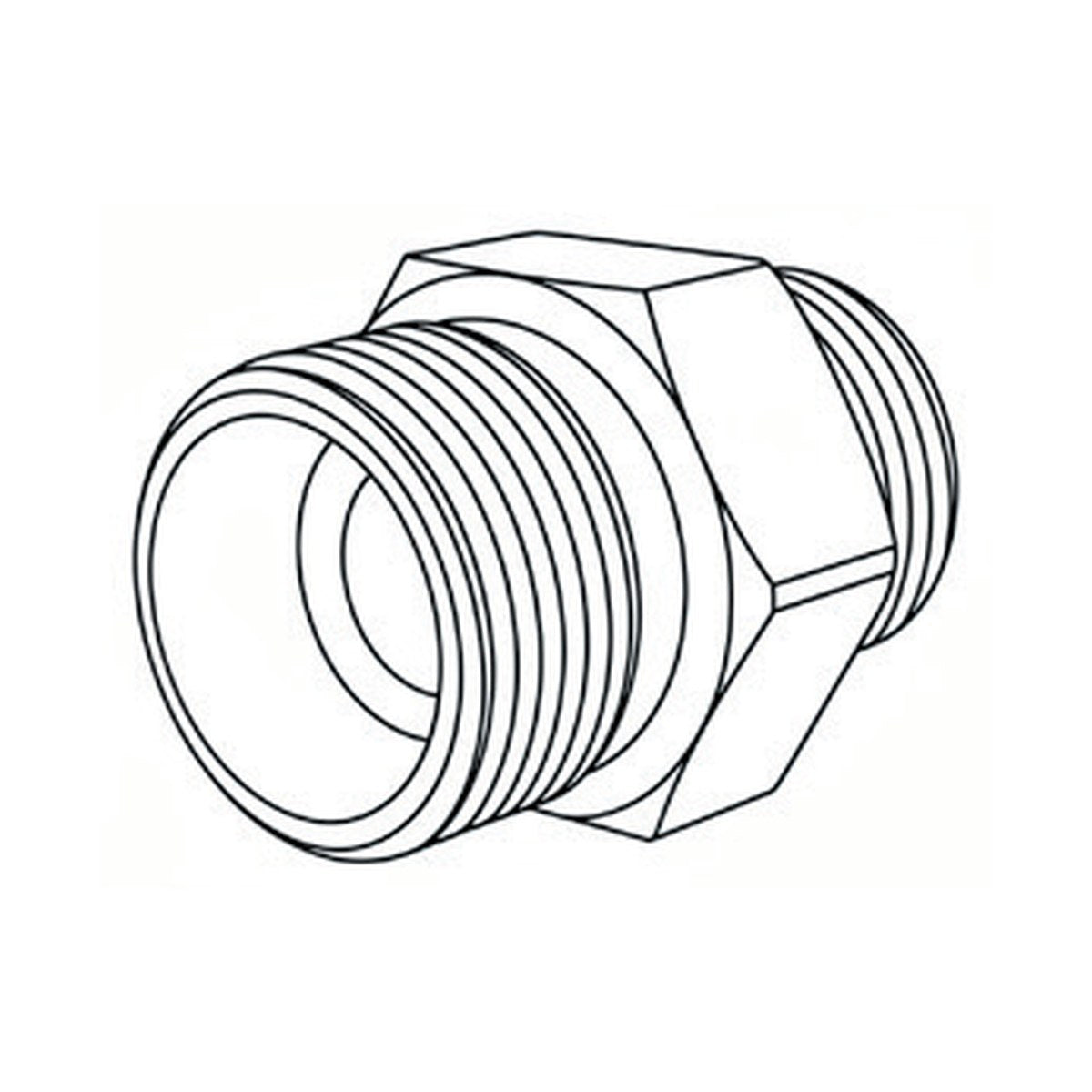 NIPPLE | METRIC TUBE MALE X BSPP MALE - PRODUCT IMAGE