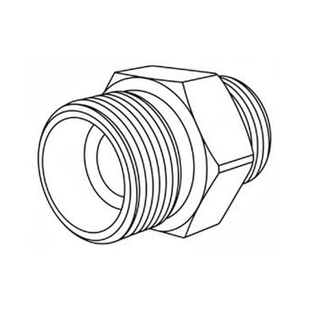 NIPPLE | METRIC TUBE MALE X BSPP MALE - PRODUCT IMAGE