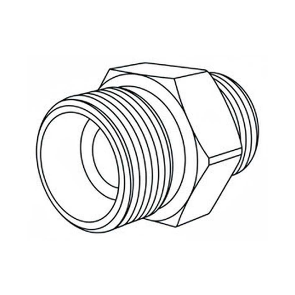 NIPPLE | METRIC TUBE MALE X BSPP MALE - PRODUCT IMAGE