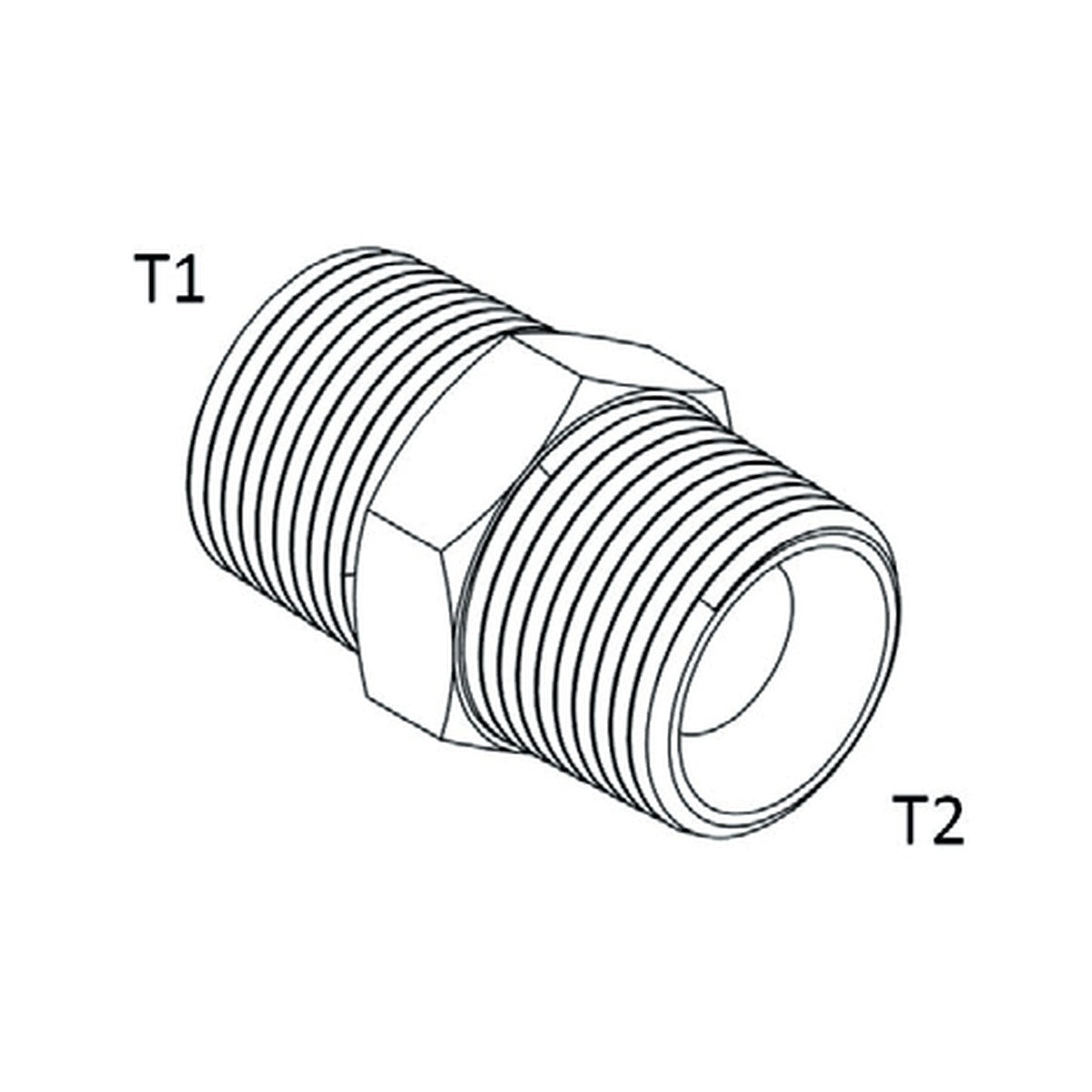 NIPPLE | BSPT MALE X NPT MALE - PRODUCT IMAGE