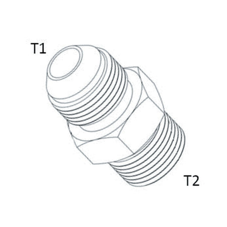NIPPLE | METRIC TUBE MALE X JIC MALE - PRODUCT IMAGE