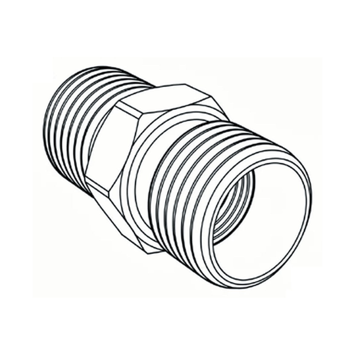 NIPPLE | METRIC TUBE MALE X UNO MALE (SAE O'RING) - PRODUCT IMAGE