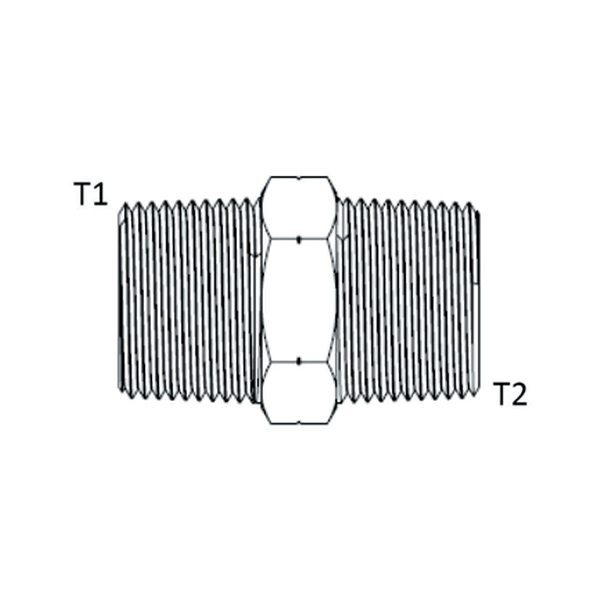 NIPPLE | NPT MALE X NPT MALE - PRODUCT IMAGE