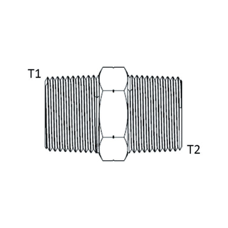NIPPLE | NPT MALE X NPT MALE - PRODUCT IMAGE