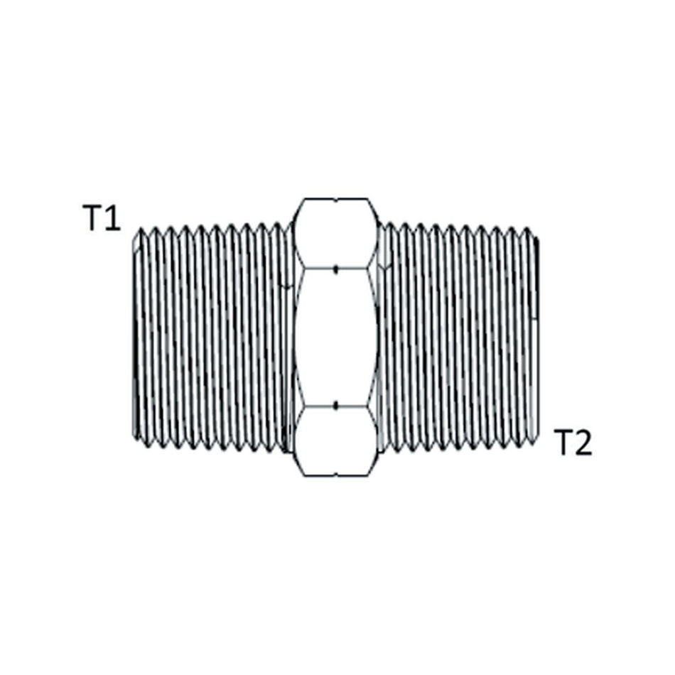 NIPPLE | NPT MALE X NPT MALE - PRODUCT IMAGE
