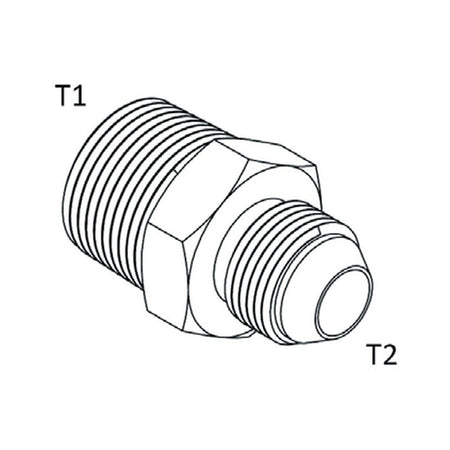 NIPPLE | SAE MALE X NPT MALE - PRODUCT IMAGE
