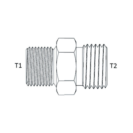 SWIVEL | BSPP MALE X ORFS FEMALE SWIVEL - PRODUCT IMAGE